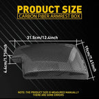 Carbon Fiber Console Armrest Box Panel Cover for BMW 3-Series E90 (2005–2012)