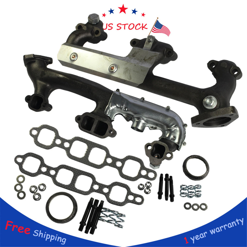 Exhaust Manifold with Heat Shield for Chevrolet GMC Pickup Truck SUV