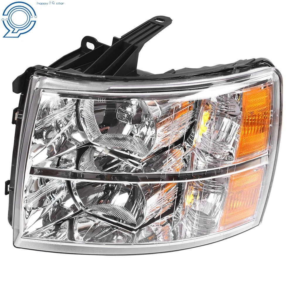 Set of 2 Headlights for Chevy Silverado 1500 2500 HD (2007–2014)