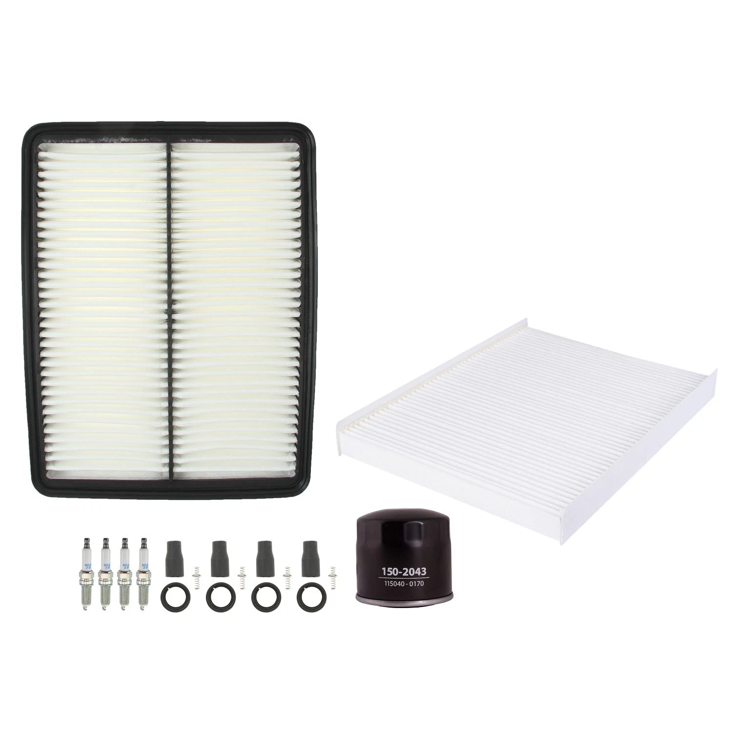 Tune Up Kit with 4 NGK Spark Plugs & Boots for Kia Sorento LX (2015)
