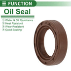 Set of 5 Oil Seals FKM Rubber 28x42x10mm for High Pressure