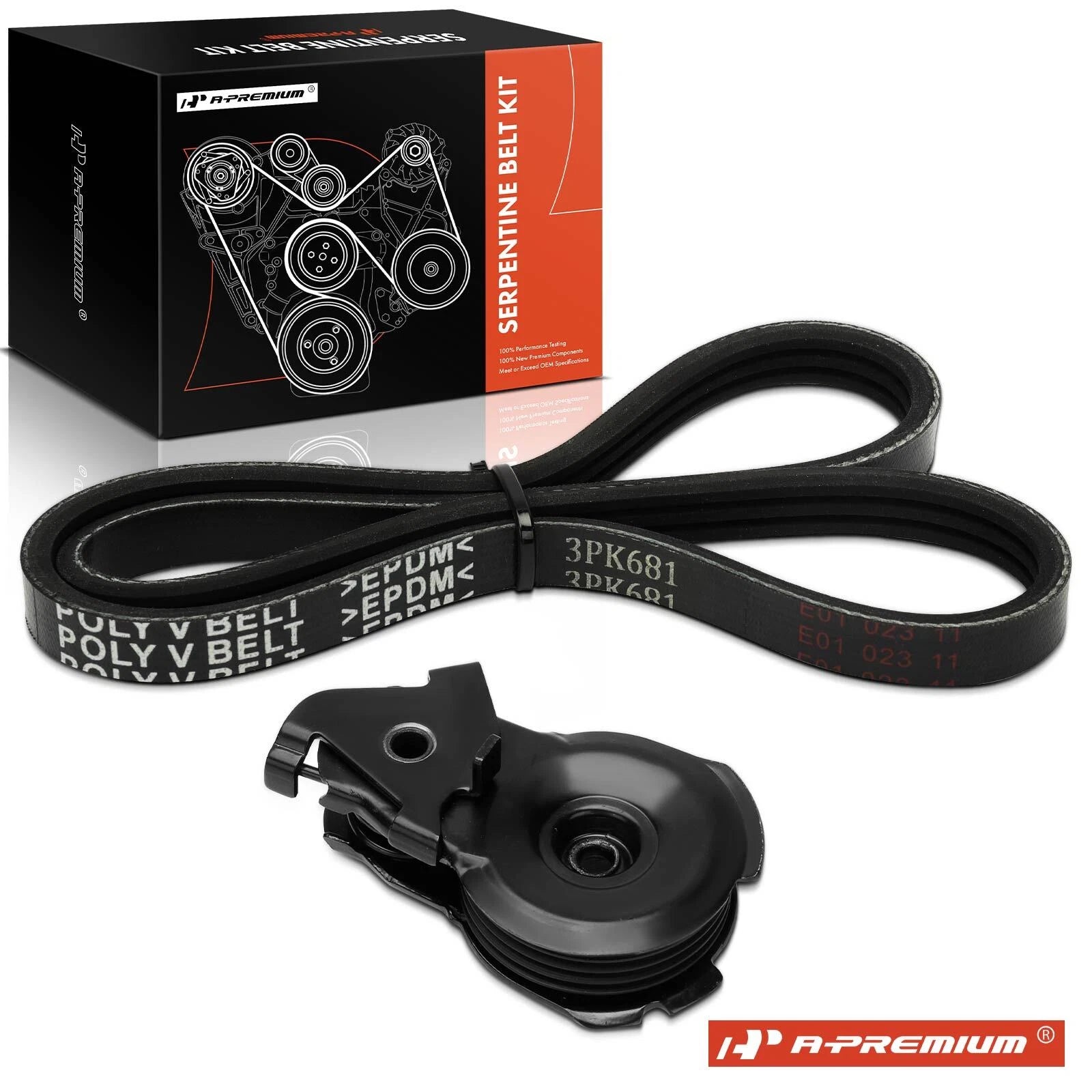 2X Serpentine Belt Drive Component Kit for Ford Escape (2001–2004)