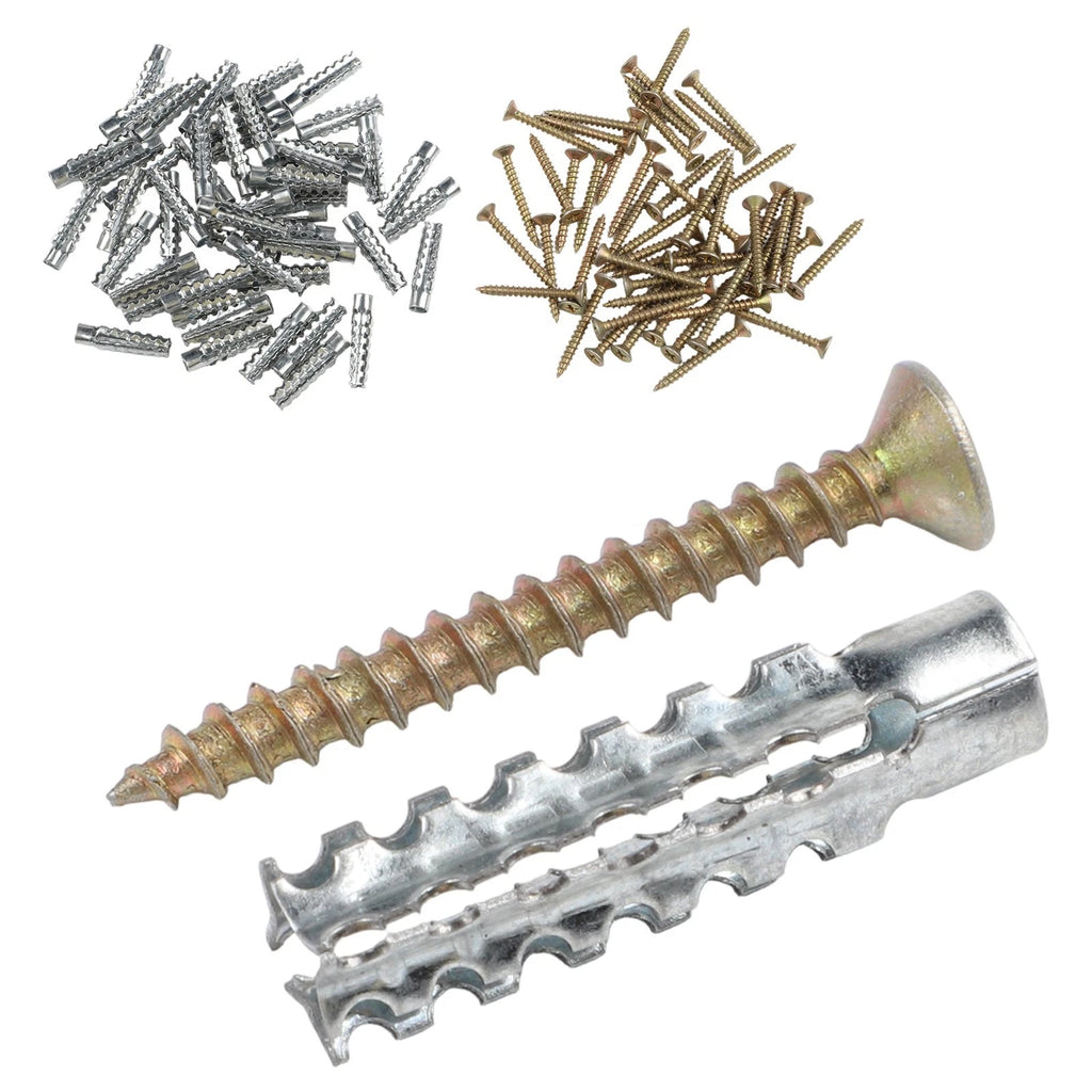2X Metal Screws with Expansion Tube for Contractors and DIY Enthusiasts