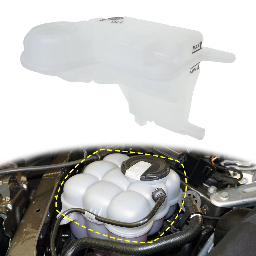 Coolant Radiator Reservoir Tank 4F0121403N w/ Sensor for Audi A6 (2005–2011)