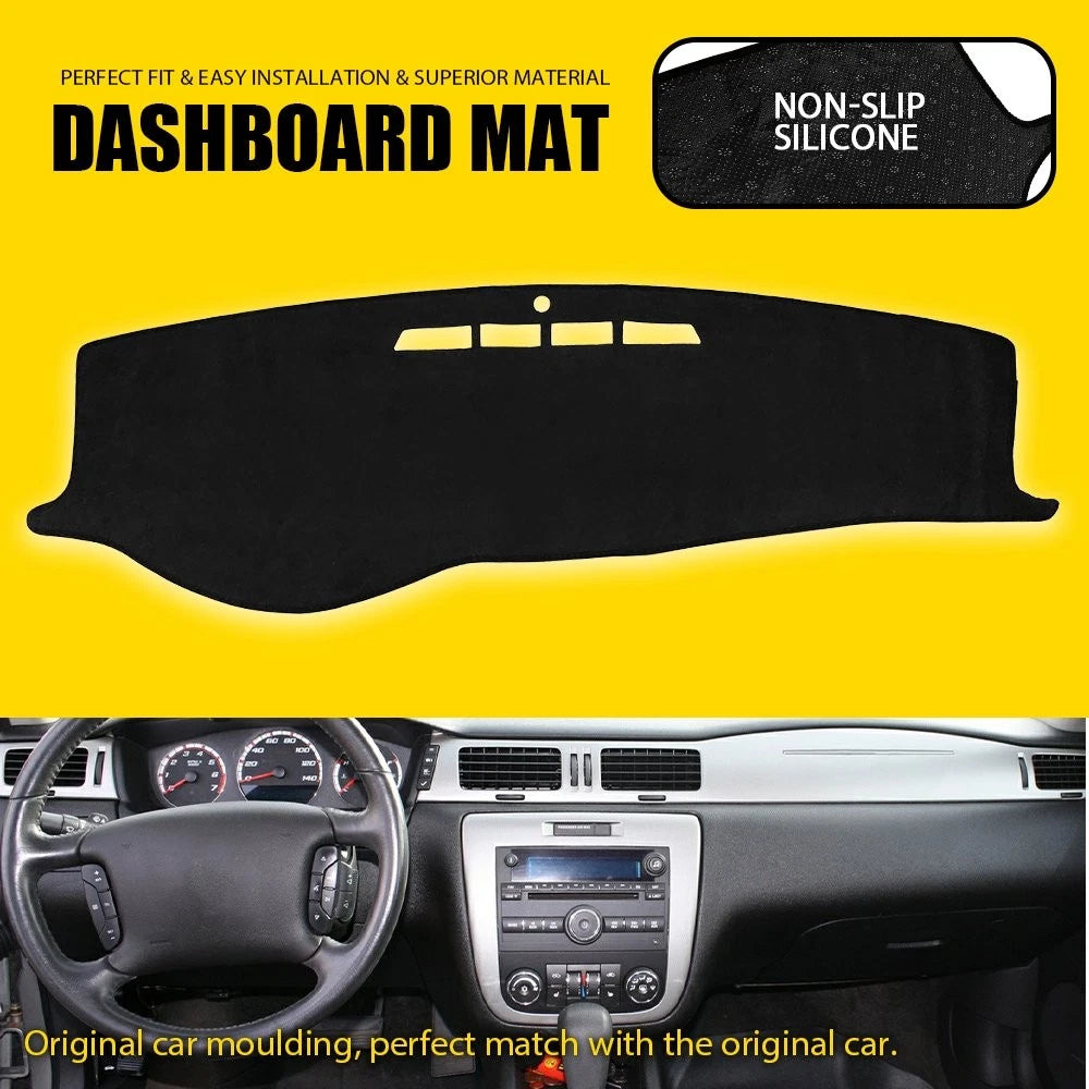 Inner Dashboard Cover for Chevrolet Impala (2006–2013) Black Dash Mat