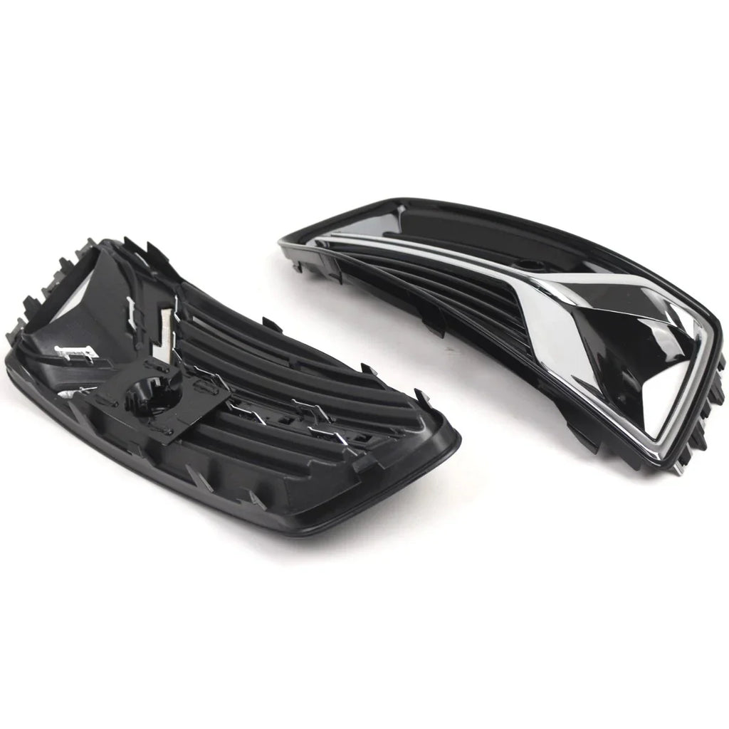 Front Bumper Fog Light Grill Covers for Audi A6 C8 (2019–2023)
