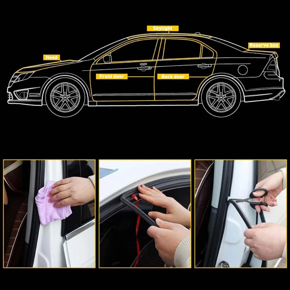 Windshield Rubber Molding Seal Trim Universal H for Windscreen Windows 10 H