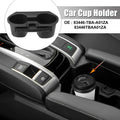 Front Central Console Cup Holder for Honda Civic 2016-2018 Black