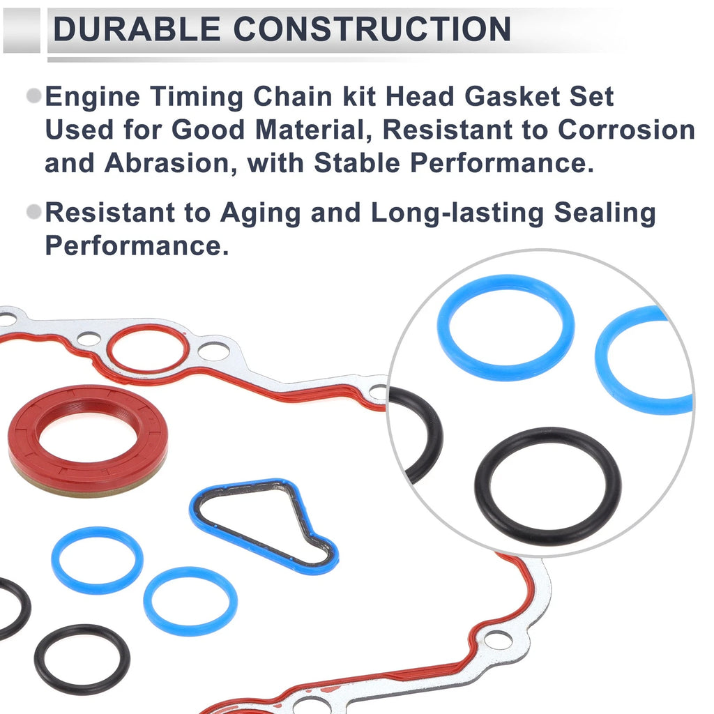 Set of 1 Timing Cover Gasket TCS30400 for Dodge 3.7L 4.7L (2002–2010)