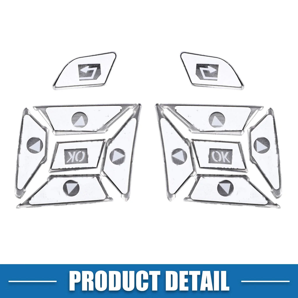 Steering Wheel Button Stickers Covers for Mercedes Benz (2010-2023) - Set of 12