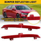 Set of 2 Rear Bumper Reflector Lights for Honda Accord (2018â2022)