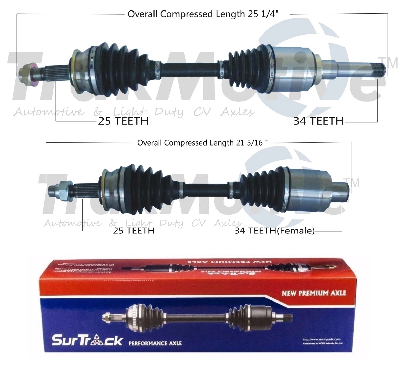 Set of 2 Front CV Axle Shafts for Chevrolet Sonic (2012–2020)