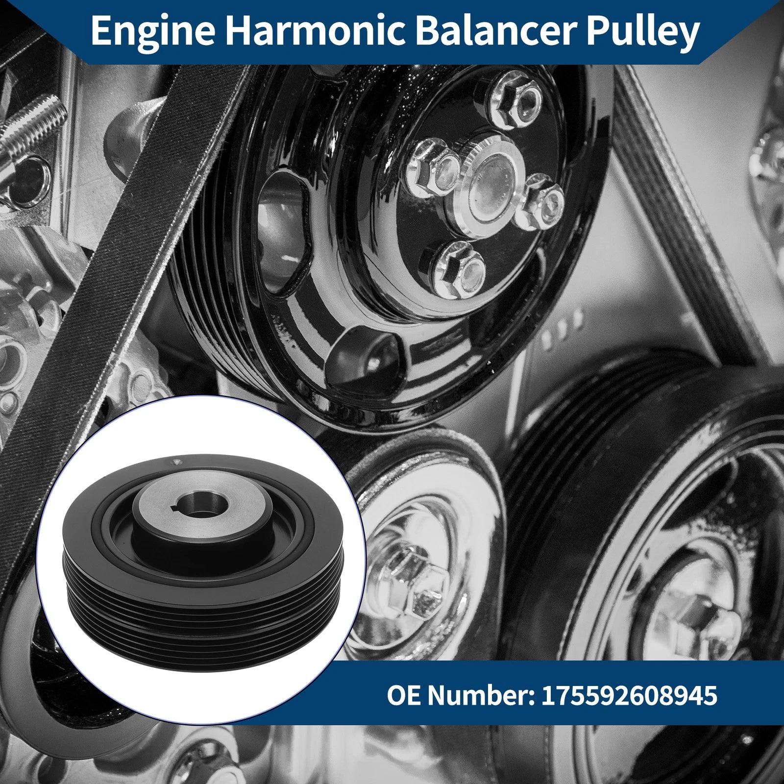 Engine Harmonic Balancer Crank Pulley for Subaru Legacy (No. 12305AA251)