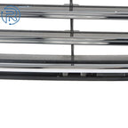 Front Upper Bumper Grille for Ford Fusion (2017-2018) Black with Chrome Trim