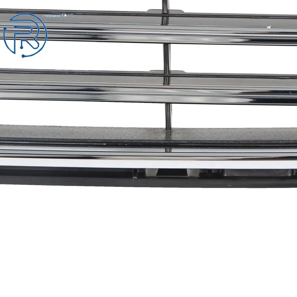 Front Upper Bumper Grille for Ford Fusion (2017-2018) Black with Chrome Trim
