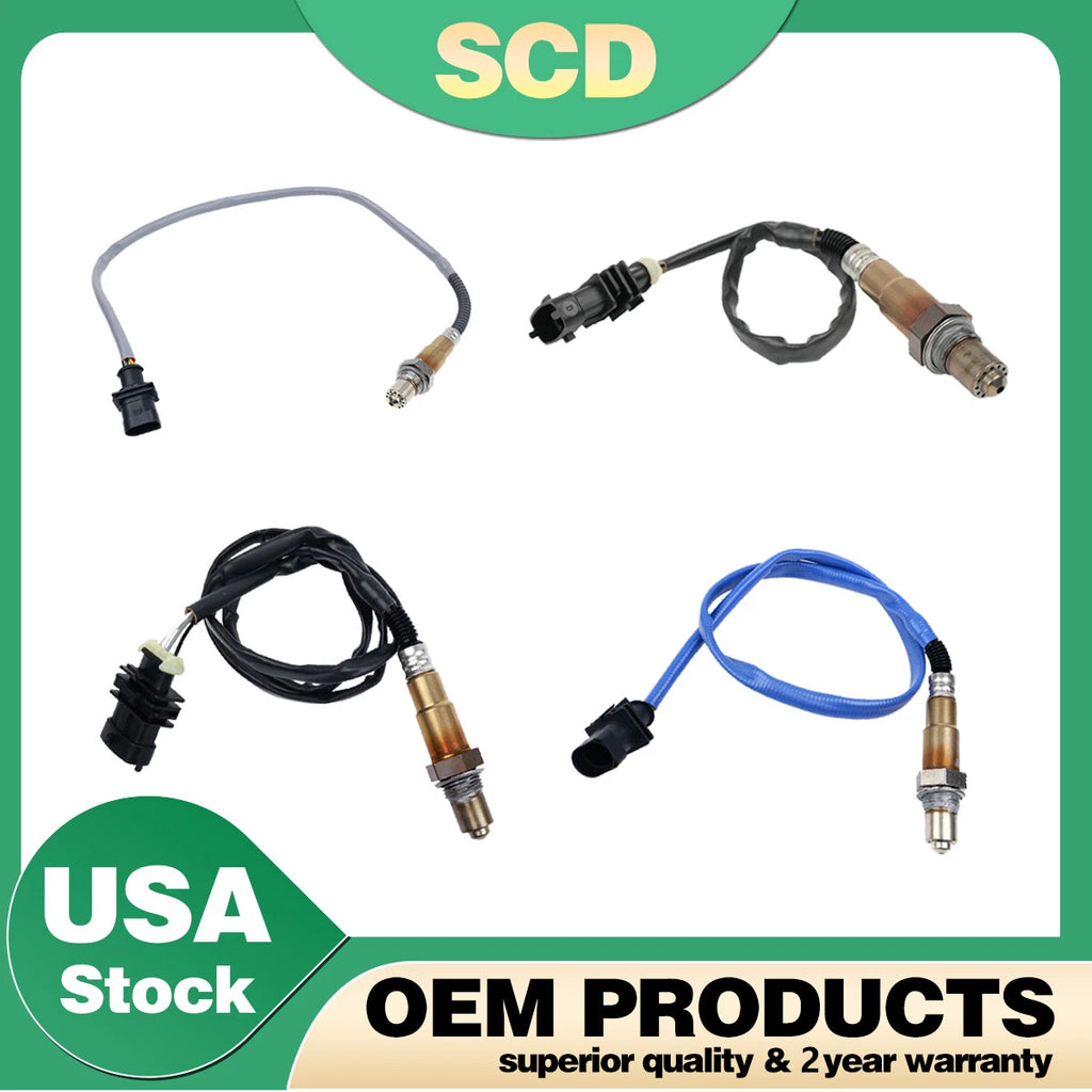 Set of 4 Oxygen O2 Sensors for Maserati Ghibli, Levante (2014–2020) 3.0L Turbo