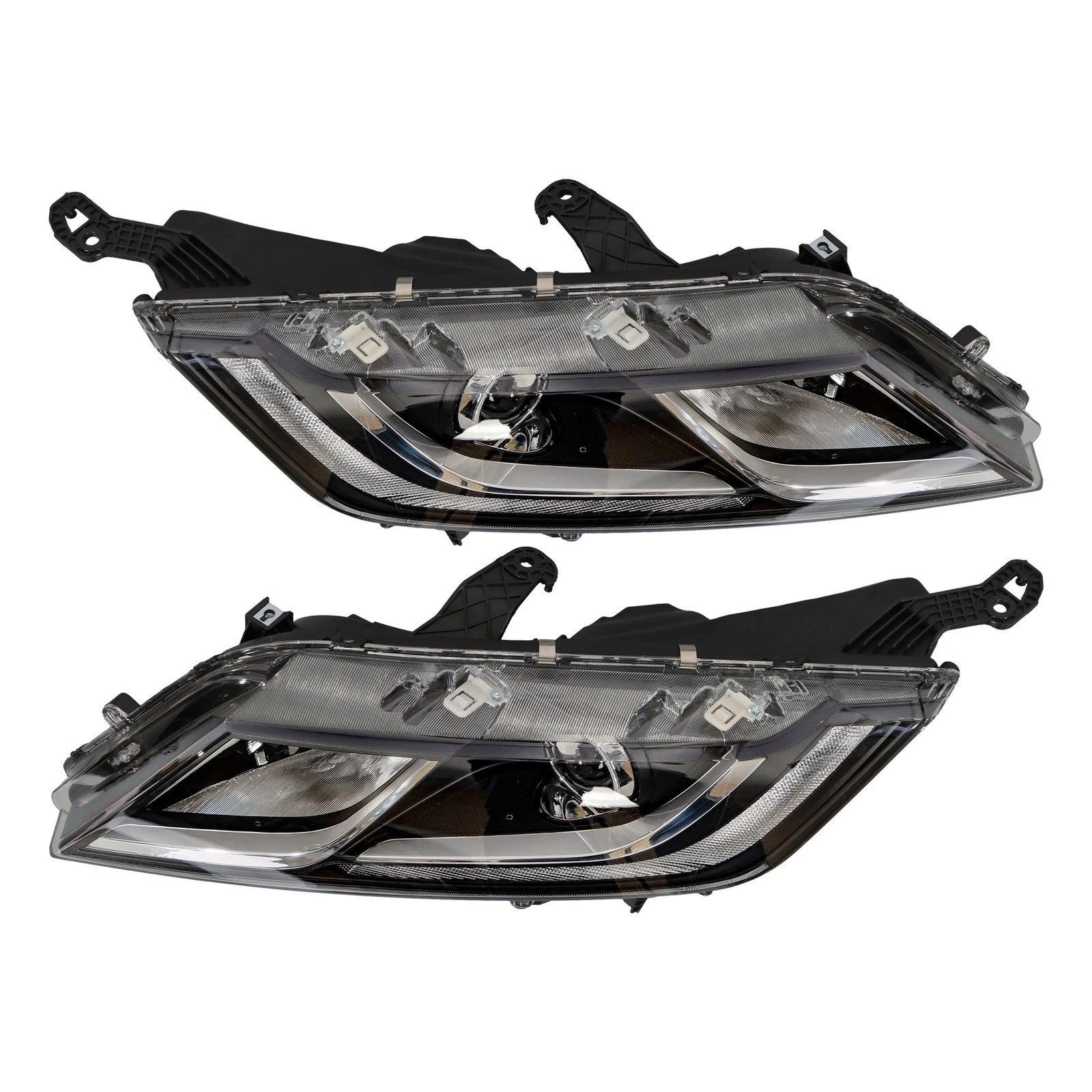 Set of 2 Headlights for Honda Odyssey (2018–2020) Halogen Clear Lens