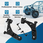 Set of 4 Front Lower Control Arms with Ball Joints for Ford Edge MKX (2007–2015)