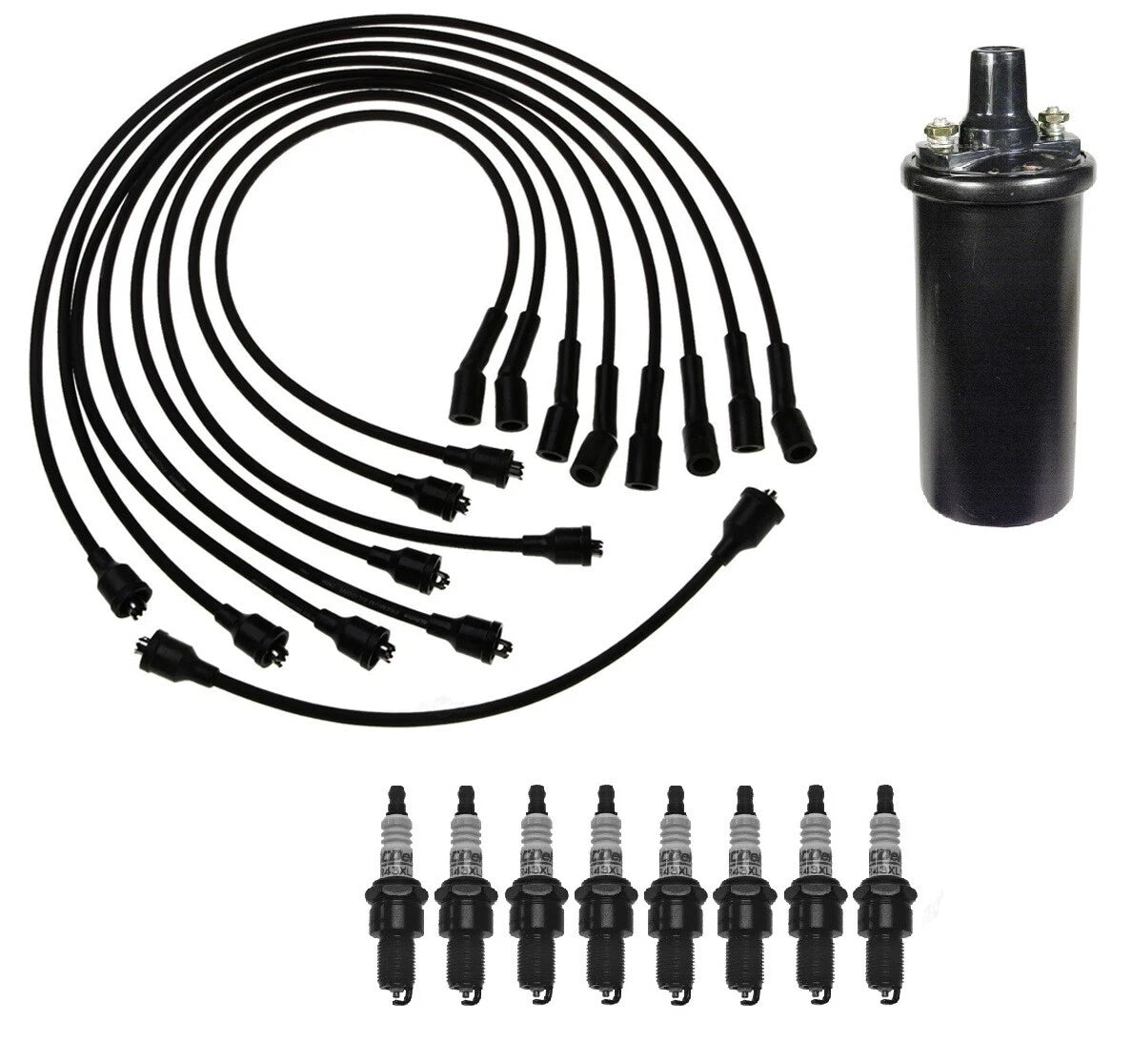 Ignition Wires & Spark Plugs Kit for Chevy El Camino (1968–1970)