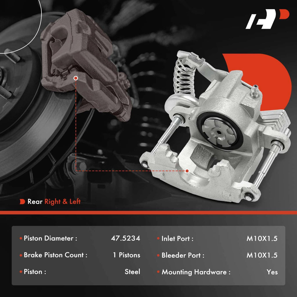 Pair Rear Disc Brake Calipers for Chevrolet Camaro (1982–1988)