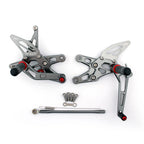 Rearset Foot Pegs for Kawasaki ZX10R (2006–2007) Gray AV