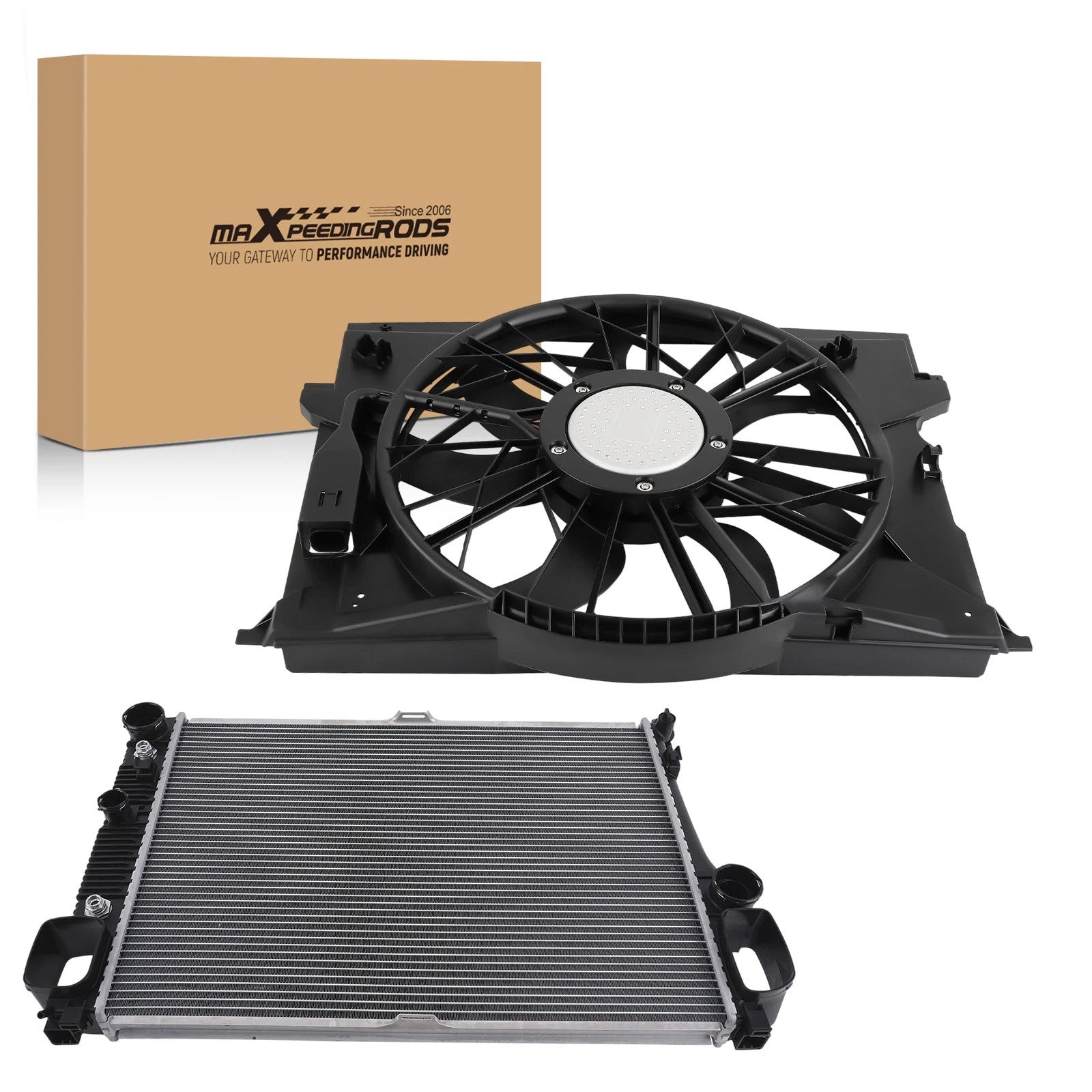 Radiator & Cooling Fan Assembly for Mercedes-Benz CLS55 AMG (2006)