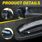 Set of 2 Chrome Black Exterior Door Handles for GMC Silverado