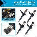 Set of 4 Diesel Fuel Injectors for Nissan Navara D22 (2001–2015) 095000-6240