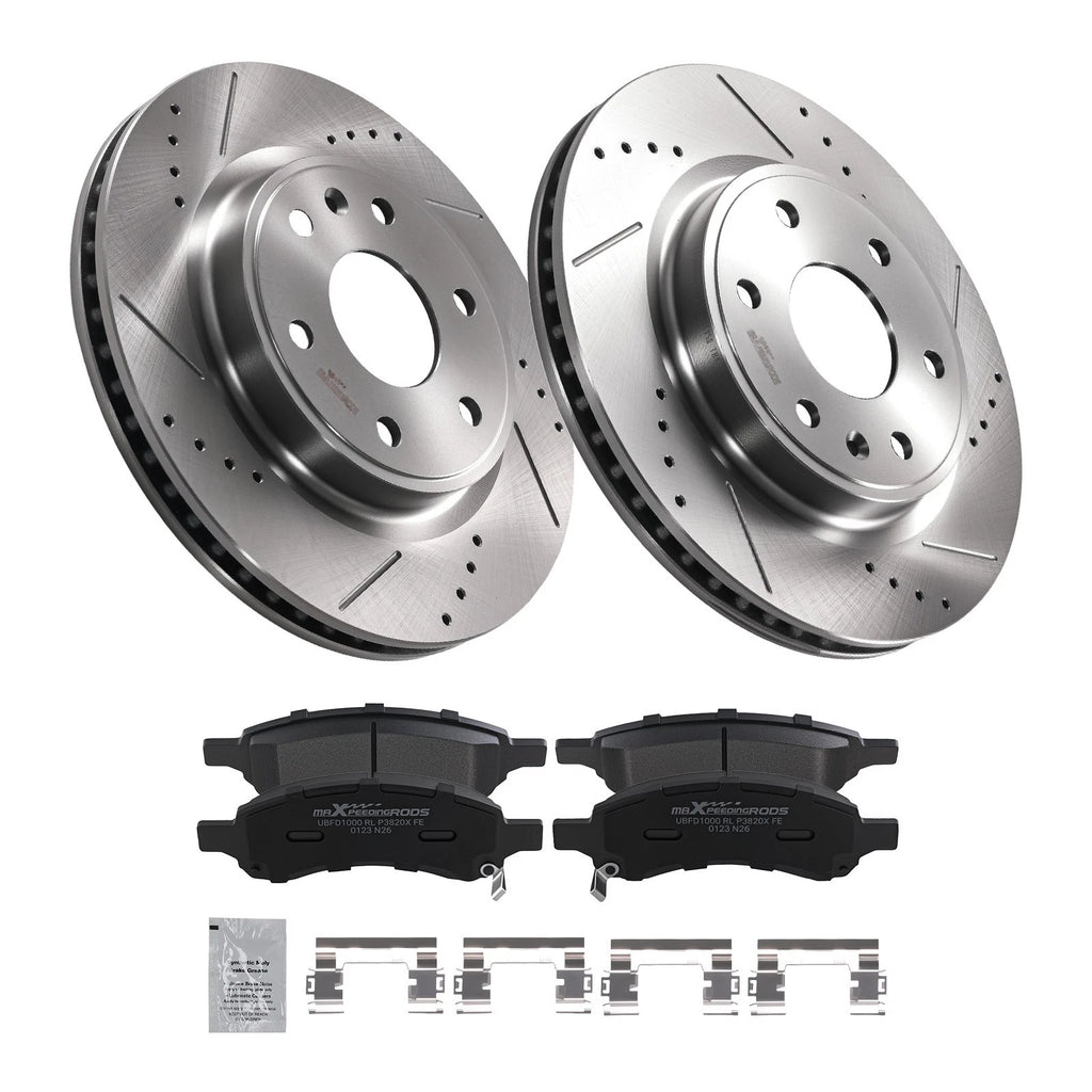 Front Brake Rotors & Pads Set for Buick Enclave (2008–2017), Saturn Outlook (2007–2010)