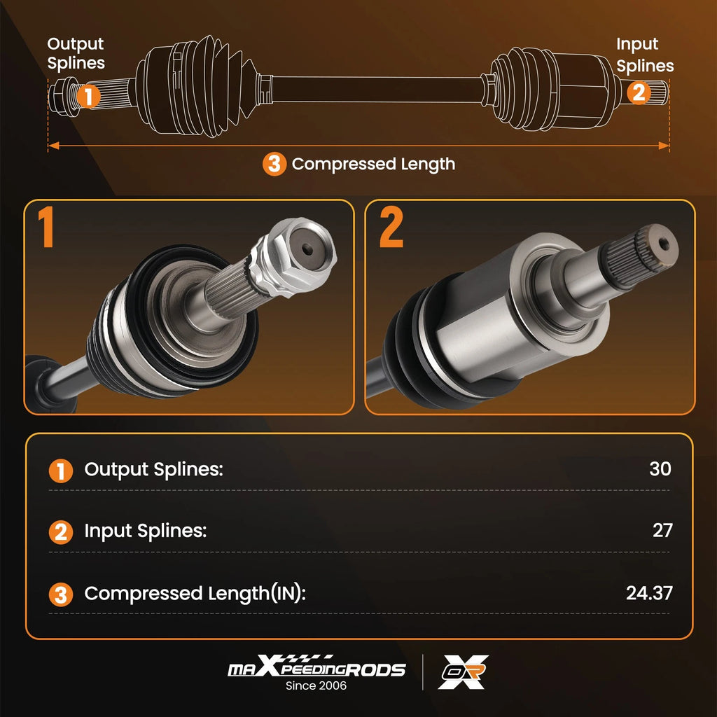 Front CV Axle for Toyota 4Runner Tacoma 4WD (1995–2002) Left or Right