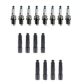 Set of 8 Denso Spark Plugs & NGK Ignition Coil Boots for W140 S420 S500 SL500 V8
