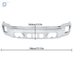 Chrome Front Bumper with Fog Light Hole for GMC Sierra 1500 (2014–2015)