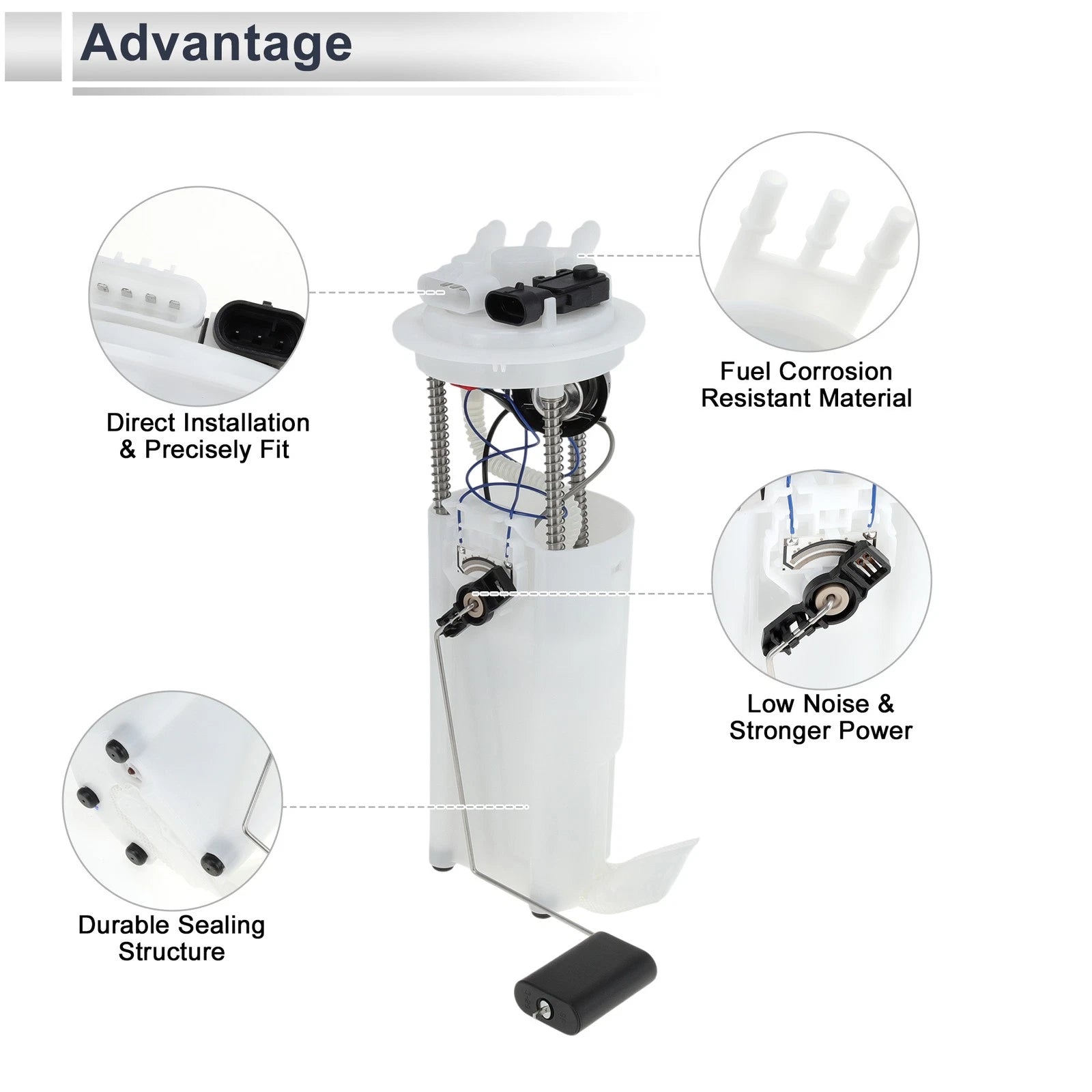 Electric Fuel Pump Assembly for Pontiac Firebird (1999–2002) V8 5.7L No.9535082