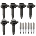 6X Ignition Coils + 6X Iridium Spark Plugs for Mazda CX-9 (2007–2015) / 6 (2009–2013) 3.7L