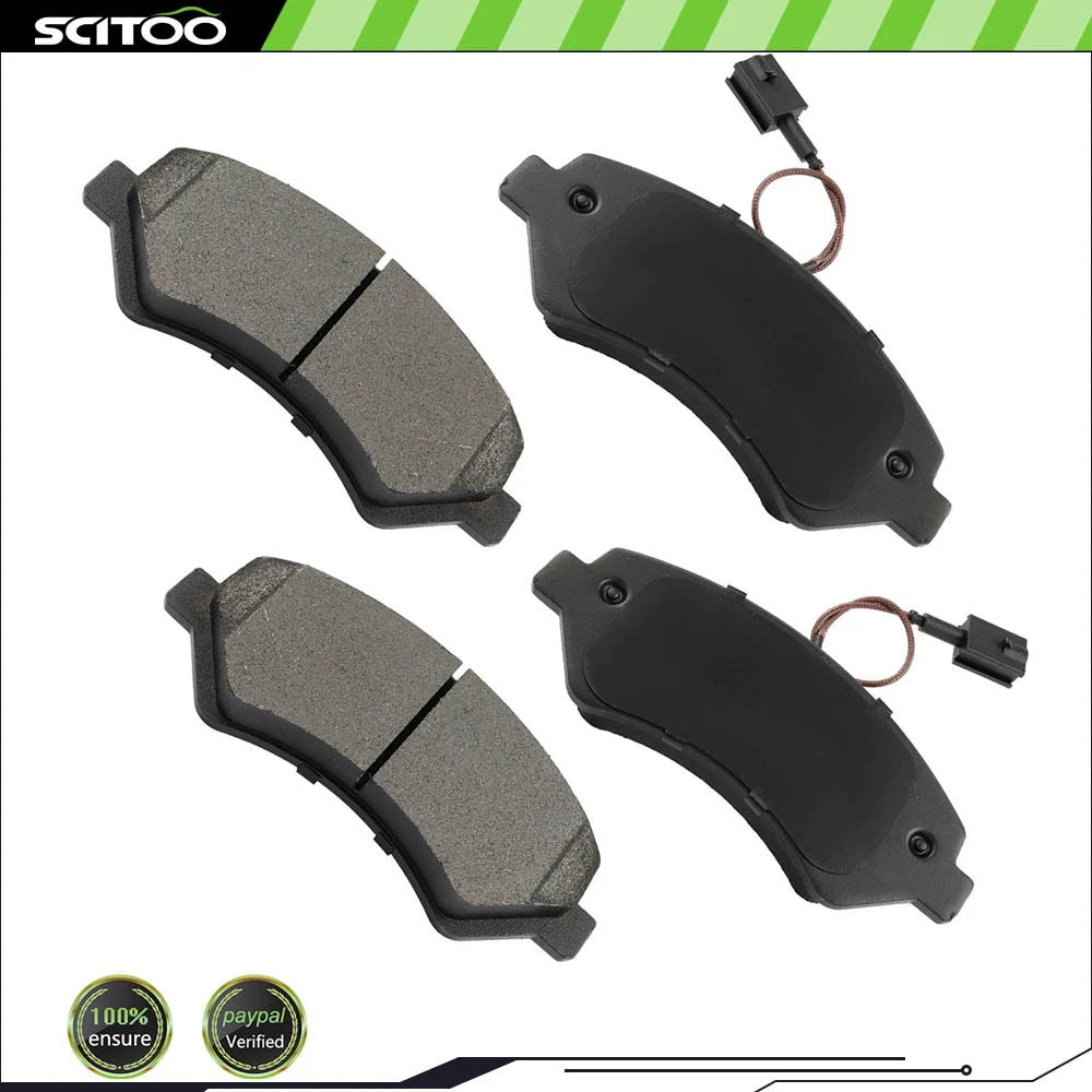 Front Ceramic Brake Pads Kit for Ram ProMaster 1500 (2014–2017)