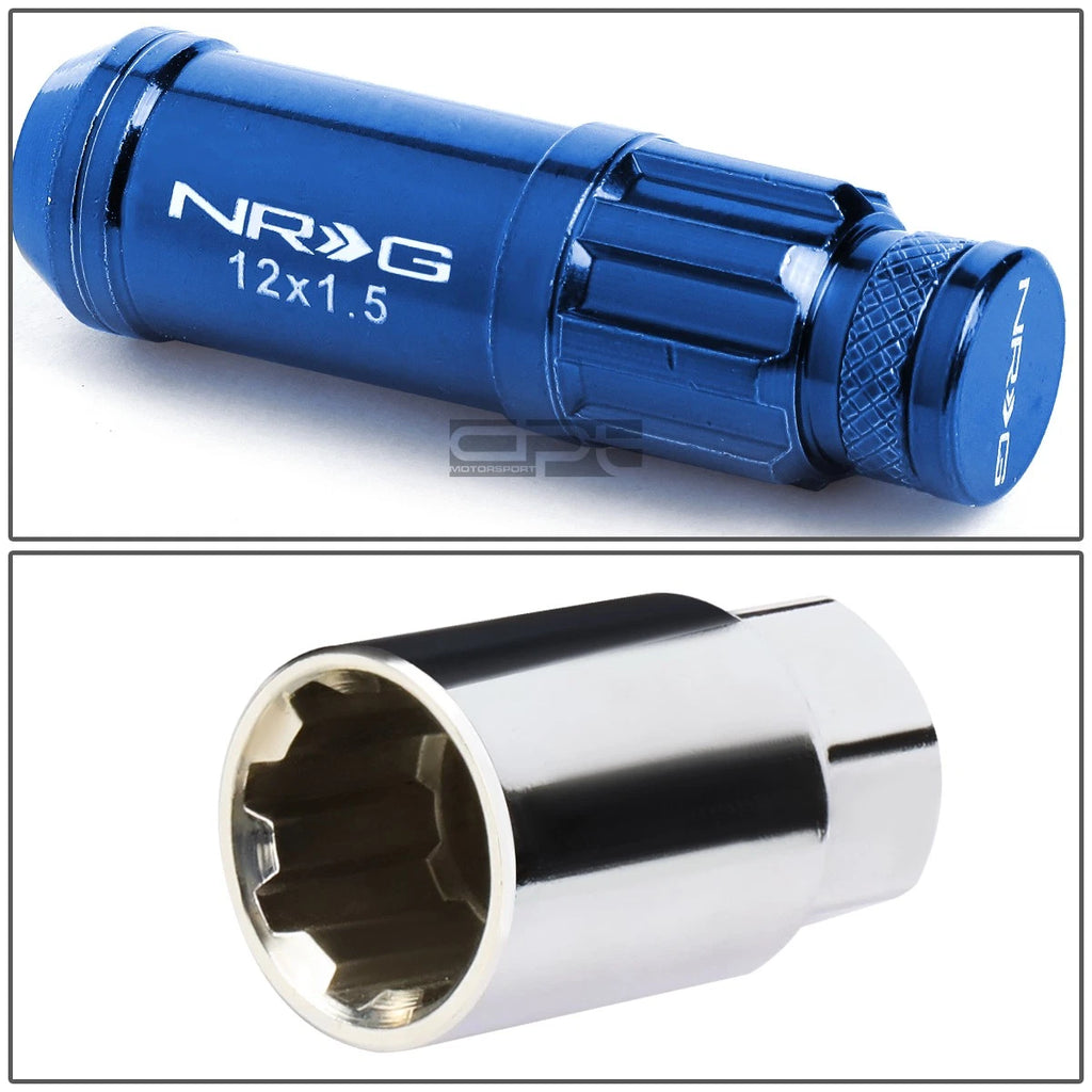 Set of 20 M12 X 1.5 Extended Locking Lug Wheel Lock Nuts for