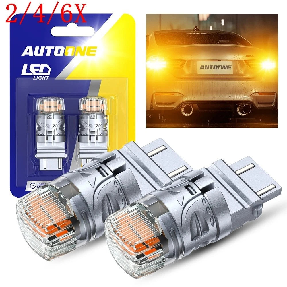 2X 3157 4157 4057 LED Turn Signal Light Bulbs Anti Hyper Flash Amber