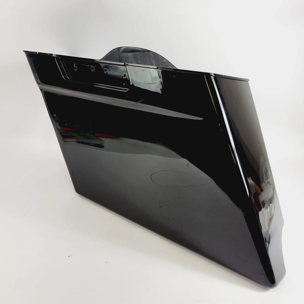 5" Black Left Stretched Extended Saddlebag for Harley Davidson Touring (1993–2013)