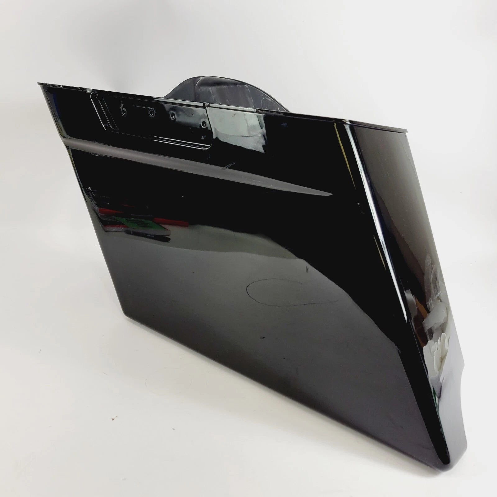 5" Black Left Stretched Extended Saddlebag for Harley Davidson Touring (1993–2013)