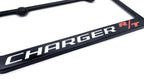 License Plate Frame Black Polycarbonate Unbreakable for Dodge Charger (2015–2023)