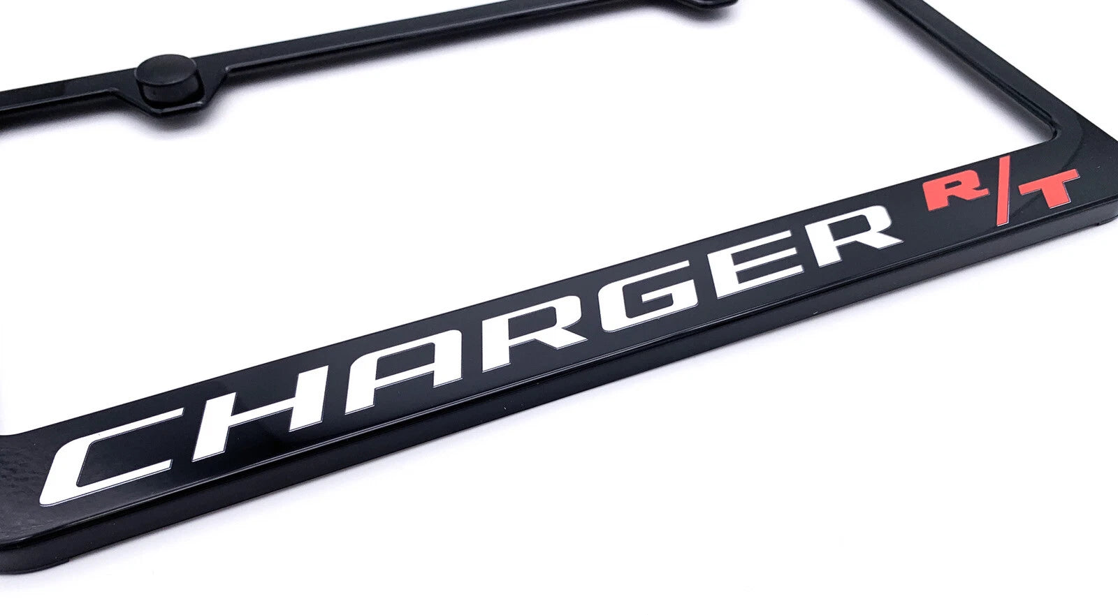 License Plate Frame Black Polycarbonate Unbreakable for Dodge Charger (2015–2023)