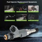 Set of 4 Fuel Injectors for Subaru Legacy Outback 2.5L (2015–2017) 16611-AA87A