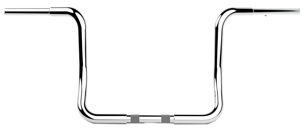 12" Chrome Twin Round Handlebar for LA Choppers (LA-7325-12C)