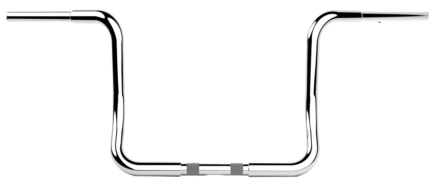 12" Chrome Twin Round Handlebar for LA Choppers (LA-7325-12C)