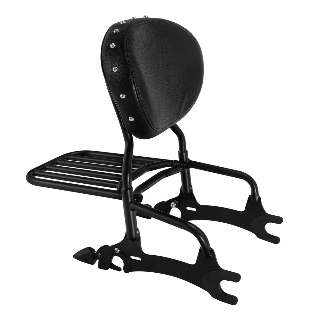 Backrest Pad Sissy Bar Luggage Rack Spools for Indian Roadmaster Dark Horse