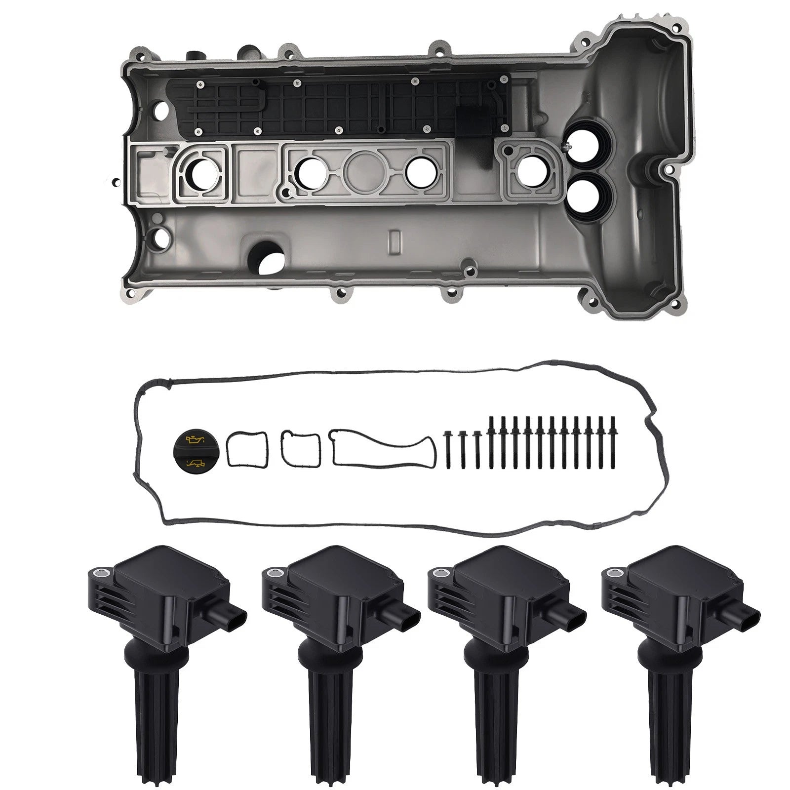 Valve Cover & 4 Ignition Coils Kit for Land Rover Discovery Sport (2015–2017)