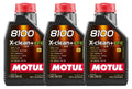 Set of 3 Motul 8100 X-CLEAN+ EFE 0W-30 100% Synthetic Engine Oil (3L)