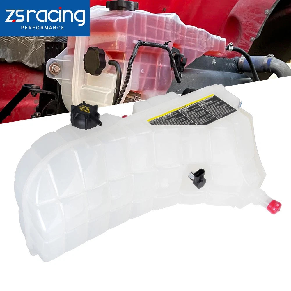 Coolant Reservoir Tank w/ Cap & Sensor for Kenworth W900 T600 T660 Peterbilt 386 (2000–2023)
