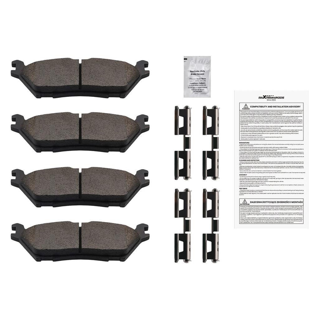Rear Ceramic Brake Pads Kit for Ford F-150 (2015–2020) Lincoln Navigator (2018–2022)