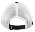 Mack Trucks Trucker Hat with Bulldog Logo Patch (Black/White, Mesh Back)